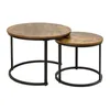 Hawthyhome Couchtisch-Set 2 Stücke Beistelltisch aus Holz Produktbild-Vorschau 3