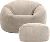 Icon Kingston Sitzsack, Cord, Beige, klassischer Produktbild-Vorschau 4