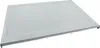 A close-up, angled view of a white and gray appliance part on a white background. Produktbild-Vorschau
