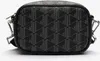 A black crossbody bag with a geometric pattern. Náhľad obrázku produktu