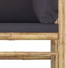 Set da giardino 4 pezzi vidaXL con cuscini grigio scuro in Anteprima dell’immagine prodotto 3