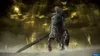A warrior on horseback with a large sword in a desolate, atmospheric landscape. Produktbild-Vorschau
