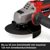 Akumulatorowa szlifierka kątowa Einhell TP-AG 18/125 CE Q Podgląd zdjęcia produktu 18