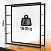 Ikodm, scaffale per legna da ardere, 150 x 100 x 25 cm, Anteprima dell’immagine prodotto 2