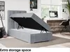 MEBLINI Boxspringbett mit Bettkasten - Gepolstert Produktbild-Vorschau 5