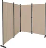 Paravent 4 Teilig 165 x 220 cm Beige - Garten & Balkon Produktbild-Vorschau 7