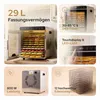 AREBOS Dörrautomat 800W 29L mit 12 Edelstahlgittern, Produktbild-Vorschau 3