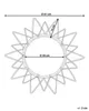 BELIANI Wandspiegel Natürlich Rattan 61 cm Rund Sonnenform Produktbild-Vorschau 3