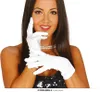 Weiße dehnbare Handschuhe, 25 cm Produktbild-Vorschau 3