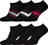 6 Paar Retro Sport und Freizeit Sneaker  mit Farbstreifen Produktbild-Vorschau 1