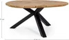Casa Padrino Luxus Gartentisch Naturfarben / Schwarz Ø 160 Produktbild-Vorschau 10
