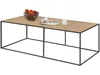 Couchtisch 120 cm in Natur / Schwarz Produktbild-Vorschau 2