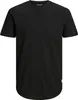 A plain black t-shirt is shown against a white background. Produktbild-Vorschau
