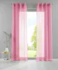 2er Set Ösengardinen HxB 225x140 cm Rosa Transparent Produktbild-Vorschau 1
