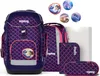 A set of school supplies including a backpack, pencil case, and other accessories, all featuring a mermaid scale pattern. Náhled obrázku produktu