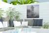 Gartenposter - 50x50 cm - Schwäne im Yamnaka See  - Produktbild-Vorschau 5