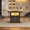 MODFU Table de Cuisine Extensible - Plateau MDF Effet Bois Voir les images du produit 2