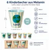 RICE Kids Kinderbecher ABC Print Jungs 6er Set 160 ml Produktbild-Vorschau 5