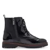 s.Oliver Damen Stiefelette Lack Brogue Flügelkappe Produktbild-Vorschau 3