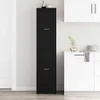 A tall black storage cabinet in a kitchen setting. Produktbild-Vorschau