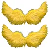 Two yellow feather wings are displayed against a white background. Produktbild-Vorschau