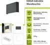 Wandleuchte eckig Graphit G9 230V moderne Hotelleuchte Produktbild-Vorschau 2