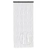 Rideau en velours 56x185 bandes unies blanc Voir les images du produit 1