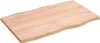 Tischplatte 80x50x2 cm Massivholz Eiche Behandelt Baumkante Produktbild-Vorschau 4