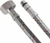 Two flexible hoses with metal braiding and connectors. Náhľad obrázku produktu