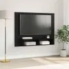 vidaXL TV-Schrankset Schwarz Eichen-Optik 120 x 23,5 x 90 Produktbild-Vorschau 2