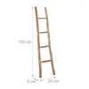 Relaxdays Dekoleiter, 150 cm hoch, Holzleiter Garten, 4 Produktbild-Vorschau 4