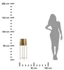 Howhomely | Stojan na kvety - Zlatý - Výška 75 cm - Kovový Náhľad obrázku produktu 3