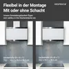 Respekta Kopffreie Schräghaube Skala mit Glasschirm, Weiß, Produktbild-Vorschau 5