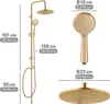 Sistema doccia WENKO Mod. Young Line Gold, doccetta con 3 Anteprima dell’immagine prodotto 6