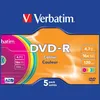 1x5 Verbatim DVD-R 4,7GB Colour 16x Speed, Slim Case Produktbild-Vorschau 8