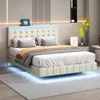 CDGlobal Polsterbett 140x200 cm mit LED-Beleuchtung und Produktbild-Vorschau 8