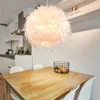 Hängeleuchte, Federn, weiß, D 35 cm Produktbild-Vorschau 3