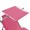 vidaXL Chaise longue pliante avec toit solaire Rose Voir les images du produit 6