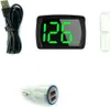 A product shot of a digital speedometer and its accessories, laid out on a white background. Náhled obrázku produktu