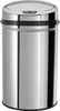 A stainless steel trash can with a sensor lid. Produktbild-Vorschau