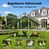 Hühnerstall Hühnerhaus Geflügelstall 3x4x2m Freilaufgehege Produktbild-Vorschau 4