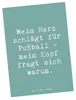 Mr. & Mrs. Panda Postkarte Spruch Fußball Liebe - Produktbild-Vorschau 1