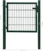 vidaXL Zauntor Stahl Grün 100x100 cm Produktbild-Vorschau 7