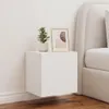 vidaXL TV-Wandschrank mit LED-Leuchten Weiß 40,5x35x40 cm Produktbild-Vorschau 5
