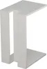 A white C-shaped side table is shown against a white background. Anteprima dell’immagine prodotto