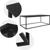 A collage of images showing a black metal coffee table and close-ups of its construction. Náhľad obrázku produktu