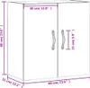 vidaXL Nástěnná skříň Sonoma dub 60x31x60 cm výrobek ze Náhled obrázku produktu 8