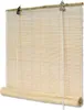 A bamboo roller blind hanging vertically against a white background. Produktbild-Vorschau
