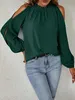 Dámske topy, elegantné, ležérne, mimo ramien, volánový Náhľad obrázku produktu 2