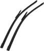 Two black windshield wiper blades are shown diagonally against a white background. Anteprima dell’immagine prodotto